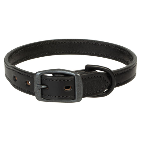 Black Hybrid Leather Collar