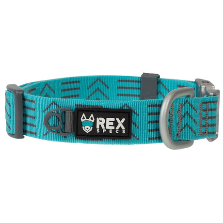 Blue Chevron Wanderer Collar Side