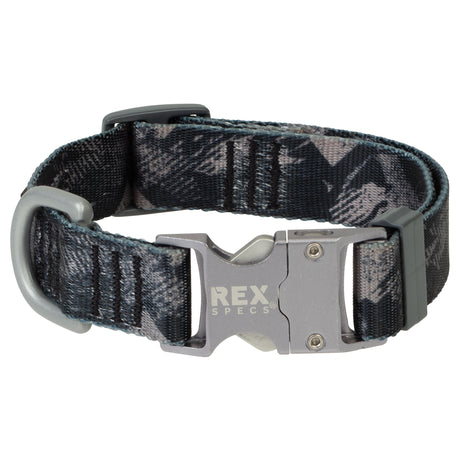 Gray Abstract Mountain Trails End Collar