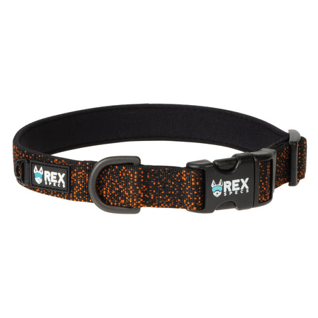 Switchback Dog Collar, Orange Monarch