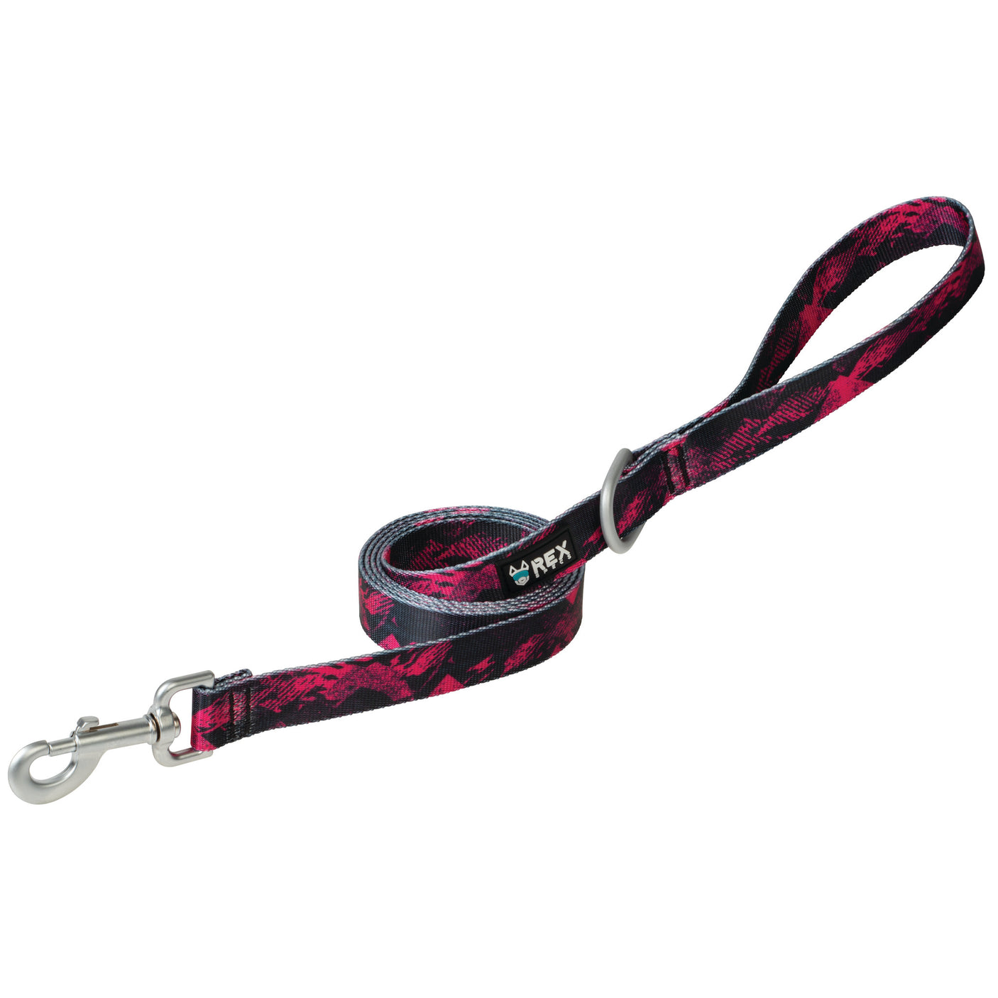 Pink Abstract Mountain Trails End Leash