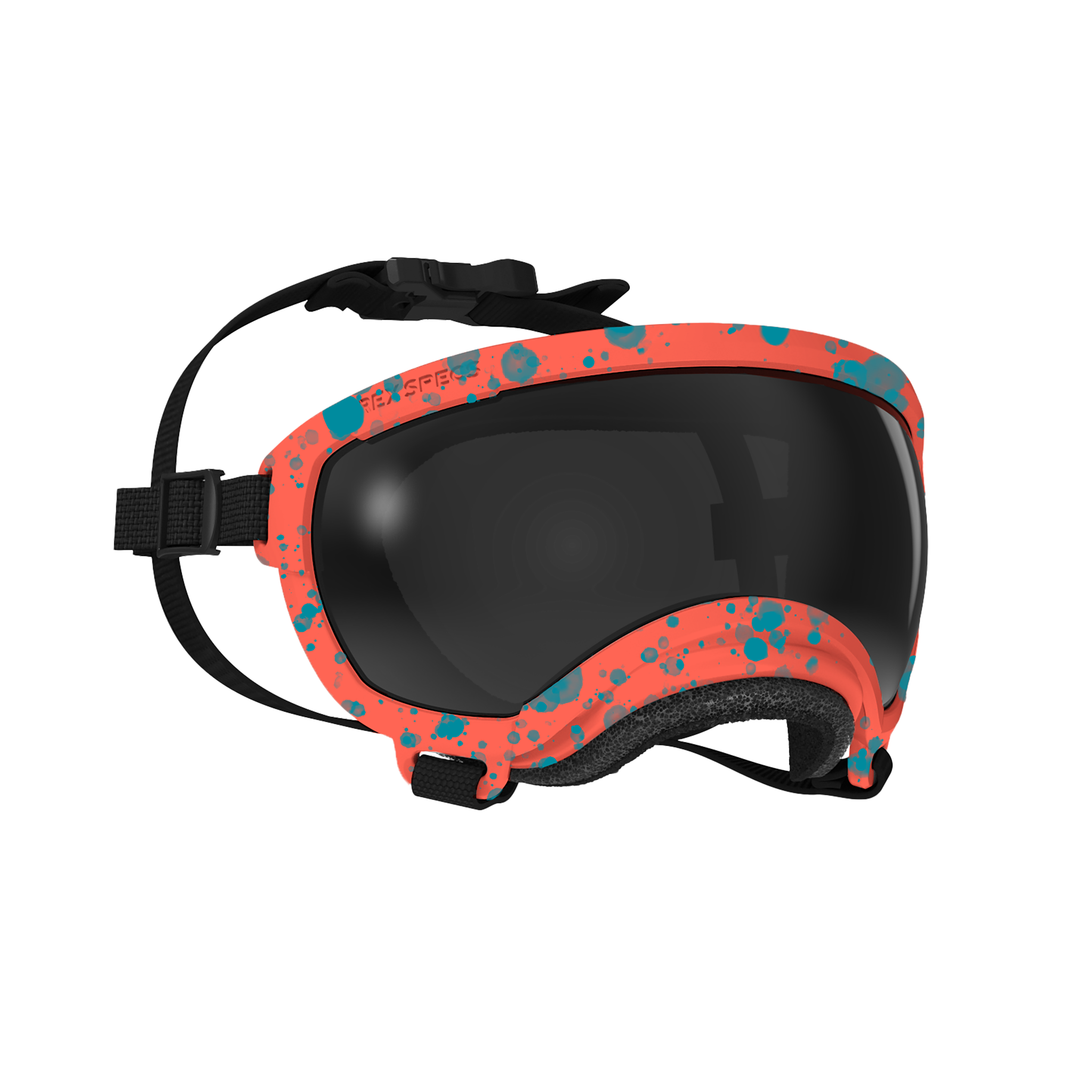 Dog Goggles, Extra Small, Coral Reef