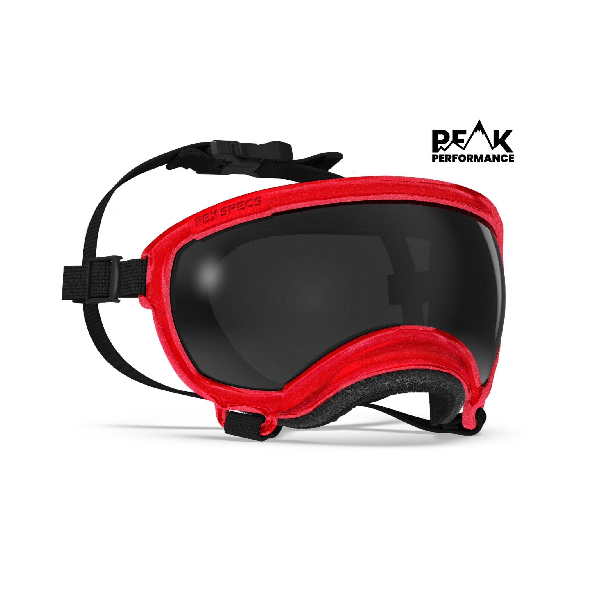Dog Goggles, Extra Small, Volcano Red